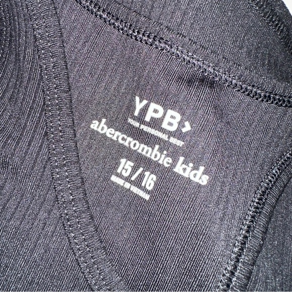 Abercrombie & Fitch YPB Racerback Black Athletic Tank, Size 15/16 or Women’s Sm - Picture 7 of 7